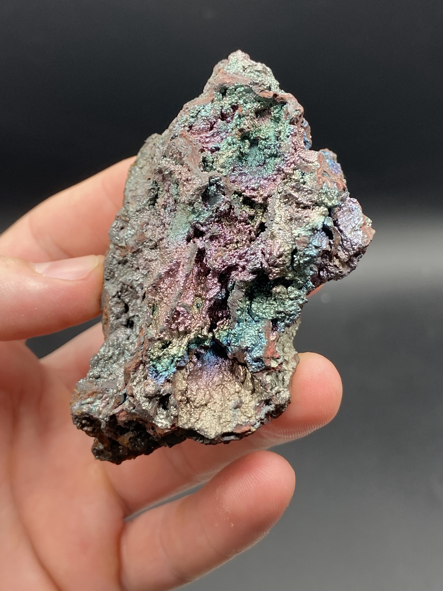 Iridescent Rainbow Hematite from Graves Mountain, Georgia, USA, Geothite