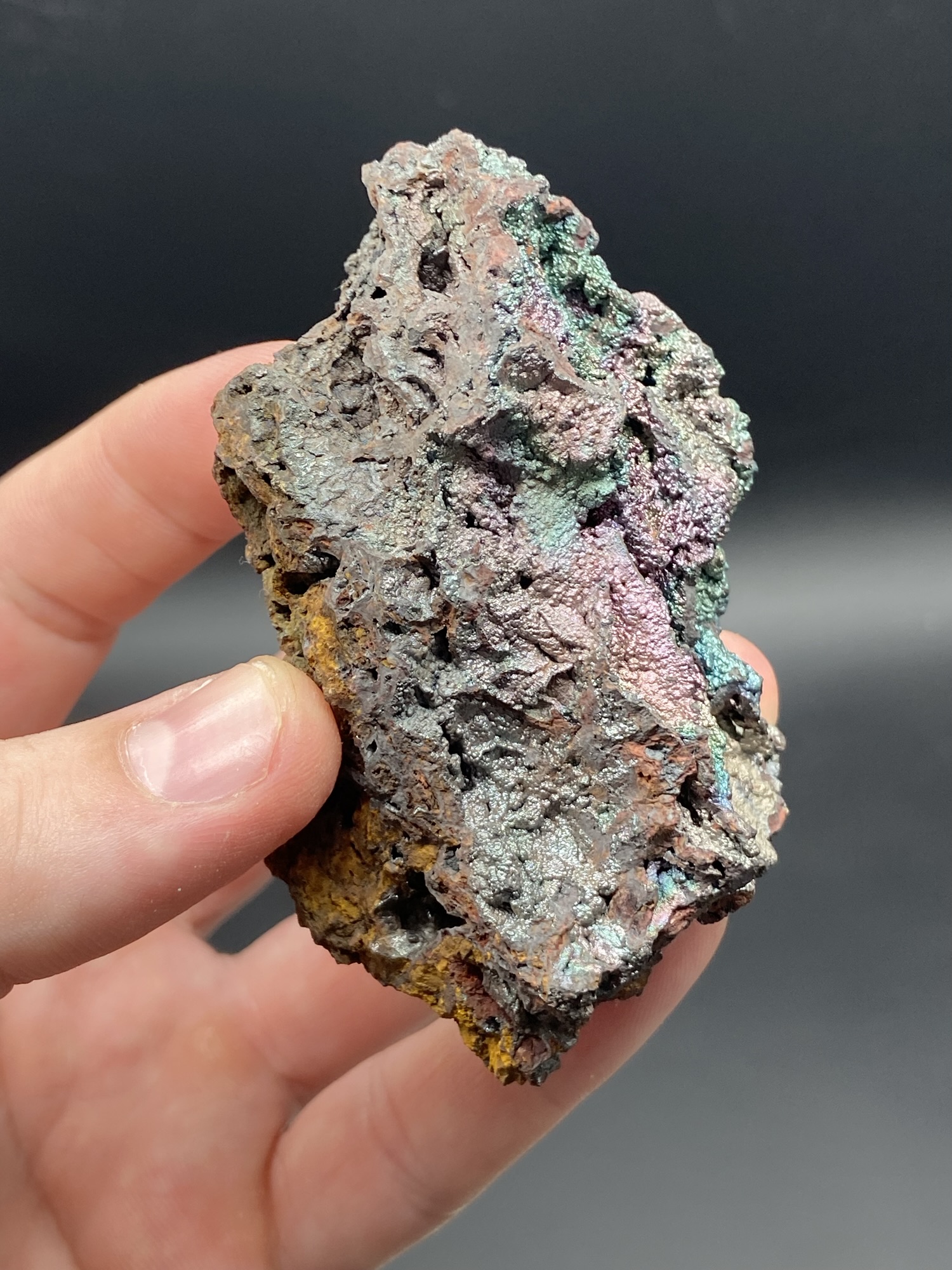 Iridescent Rainbow Hematite from Graves Mountain, Georgia, USA, Geothite - Image 2