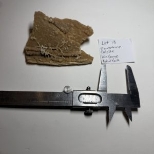 Travertine Calcite Specimen - Ilion Gorge, New York