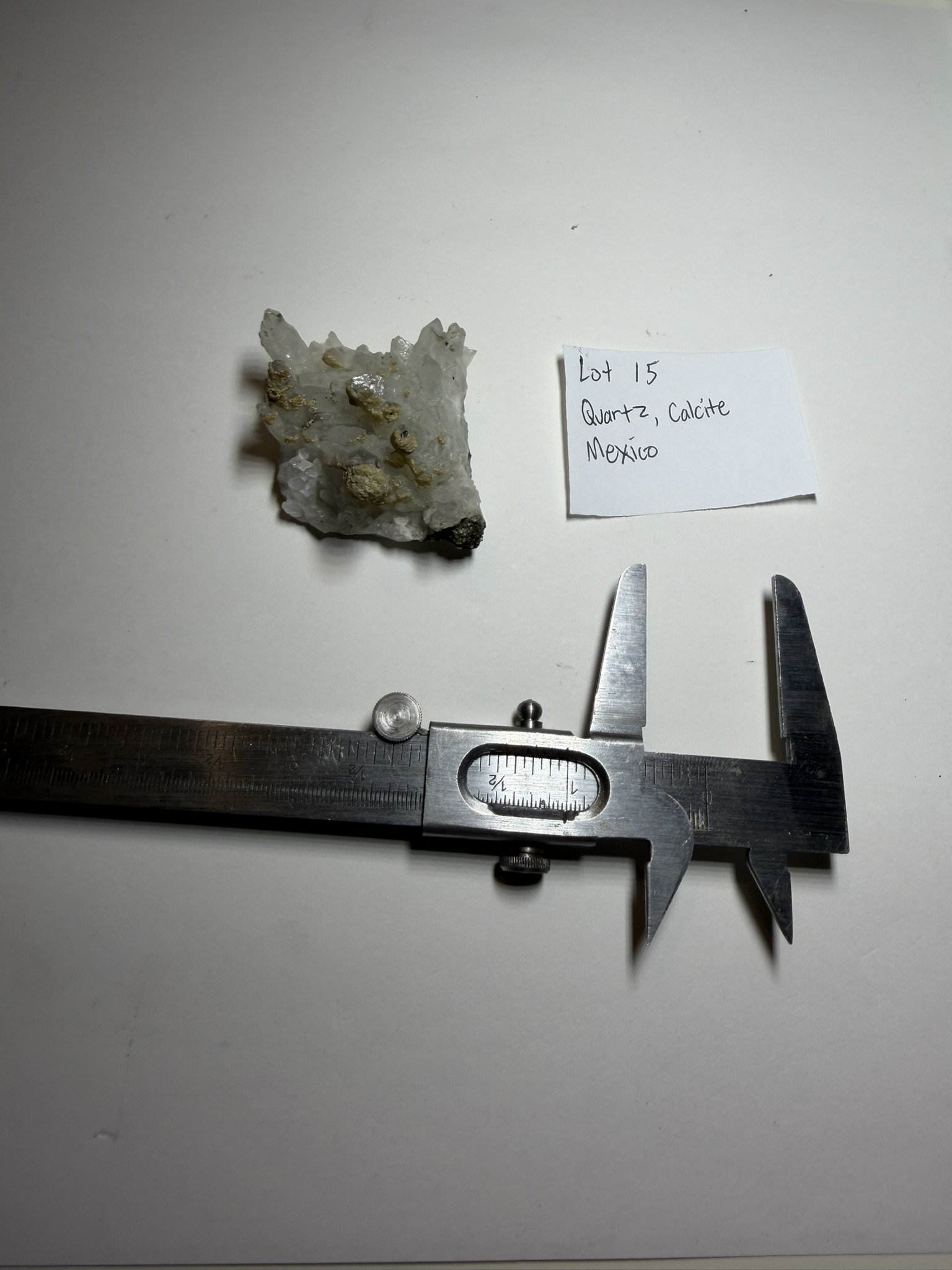 Quartz and Calcite Mineral Specimen - Mexico