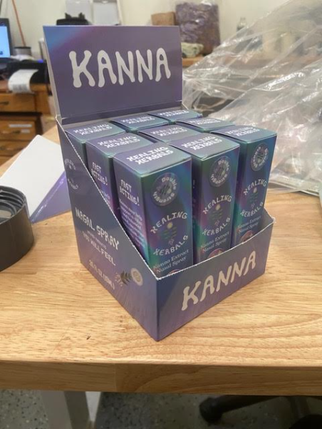 Kanna nasal spray retail display box