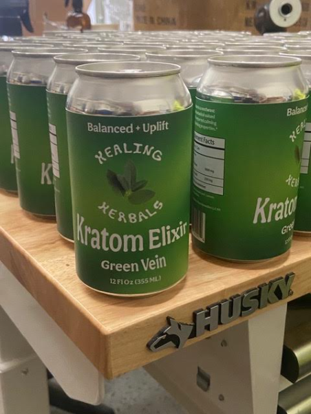 Kratom Elixir canned beverage product photo